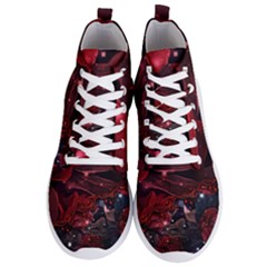 Beautiful Red Roses Men s Lightweight High Top Sneakers