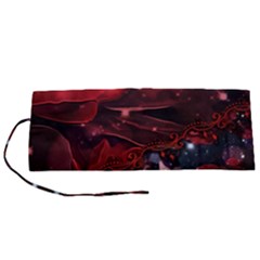 Beautiful Red Roses Roll Up Canvas Pencil Holder (s)