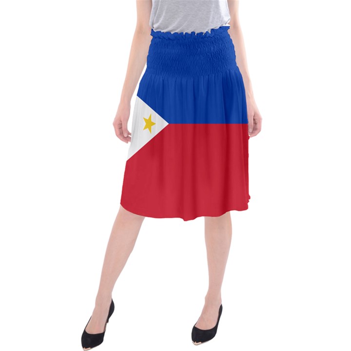 Philippines Flag Filipino Flag Midi Beach Skirt