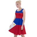 Philippines Flag Filipino Flag Knee Length Skater Dress View1