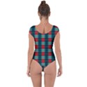 Pattern Texture Plaid Short Sleeve Leotard  View2