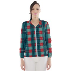 Pattern Texture Plaid Women s Windbreaker