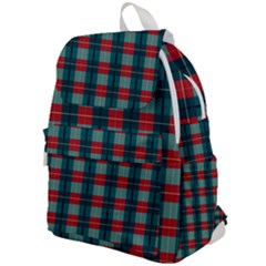 Pattern Texture Plaid Top Flap Backpack by Mariart