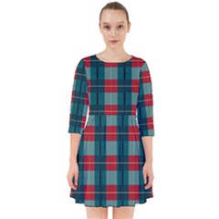 Pattern Texture Plaid Smock Dress by Mariart