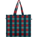 Pattern Texture Plaid Canvas Travel Bag View1