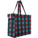 Pattern Texture Plaid Canvas Travel Bag View3