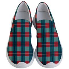 Pattern Texture Plaid Women s Lightweight Slip Ons