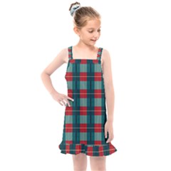 Pattern Texture Plaid Kids  Overall Dress by Mariart