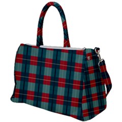 Pattern Texture Plaid Duffel Travel Bag by Mariart