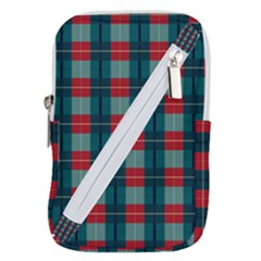 Pattern Texture Plaid Belt Pouch Bag (small)