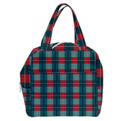 Pattern Texture Plaid Boxy Hand Bag