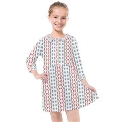 Pattern Line Background Wallpaper Kids  Quarter Sleeve Shirt Dress