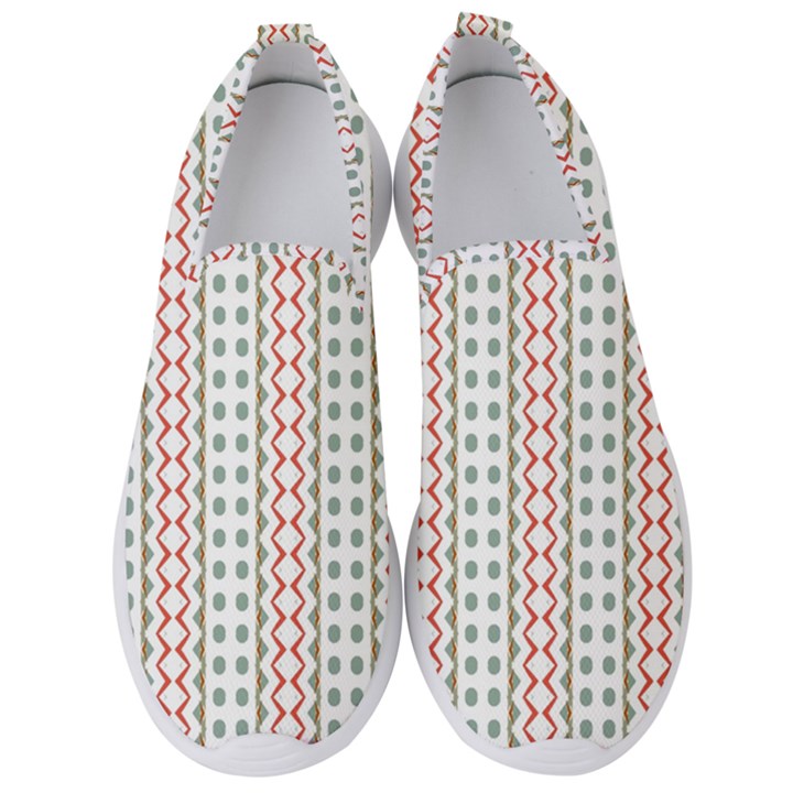 Pattern Line Background Wallpaper Men s Slip On Sneakers