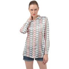 Pattern Line Background Wallpaper Long Sleeve Satin Shirt