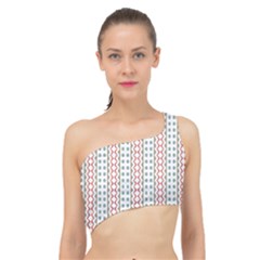 Pattern Line Background Wallpaper Spliced Up Bikini Top 