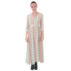 Pattern Line Background Wallpaper Button Up Maxi Dress