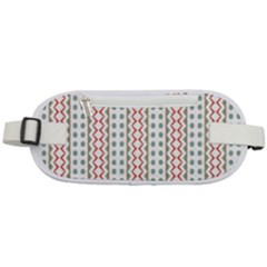 Pattern Line Background Wallpaper Rounded Waist Pouch