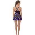 Flower Buds Floral Night Ruffle Top Dress Swimsuit View2