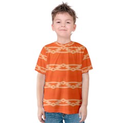 Pattern Orange Kids  Cotton Tee