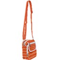 Pattern Orange Shoulder Strap Belt Bag View1