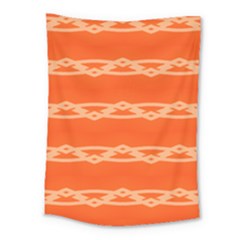 Pattern Orange Medium Tapestry