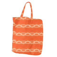 Pattern Orange Giant Grocery Tote