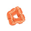 Pattern Orange Velvet Scrunchie View1