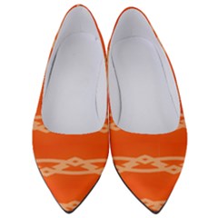 Pattern Orange Women s Low Heels by HermanTelo