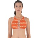 Pattern Orange Perfectly Cut Out Bikini Top View1