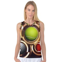 Sport Ball Tennis Golf Football Women s Basketball Tank Top by HermanTelo