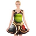 Sport Ball Tennis Golf Football V-Neck Sleeveless Dress View1