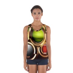 Sport Ball Tennis Golf Football Sport Tank Top  by HermanTelo