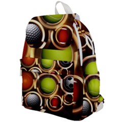 Sport Ball Tennis Golf Football Top Flap Backpack by HermanTelo