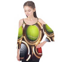 Sport Ball Tennis Golf Football Flutter Tees