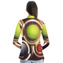 Sport Ball Tennis Golf Football Drape Collar Cardigan View2