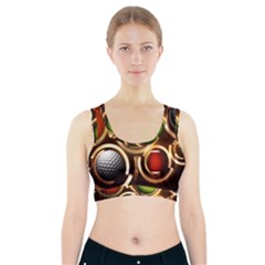 Sport Ball Tennis Golf Football Sports Bra With Pocket