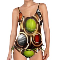 Sport Ball Tennis Golf Football Tankini Set by HermanTelo