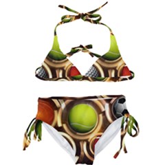 Sport Ball Tennis Golf Football Kids  Classic Bikini Set by HermanTelo