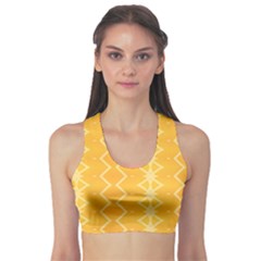 Pattern Yellow Sports Bra