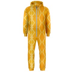 Pattern Yellow Hooded Jumpsuit (men)  by HermanTelo