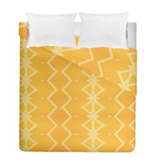 Pattern Yellow Duvet Cover Double Side (full/ Double Size)