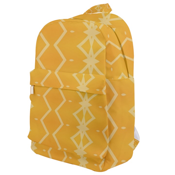 Pattern Yellow Classic Backpack