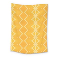 Pattern Yellow Medium Tapestry by HermanTelo