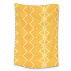 Pattern Yellow Large Tapestry