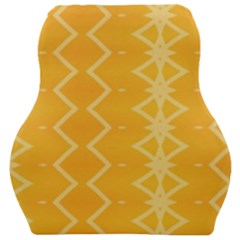 Pattern Yellow Car Seat Velour Cushion 