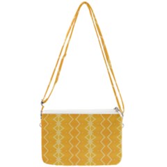 Pattern Yellow Double Gusset Crossbody Bag