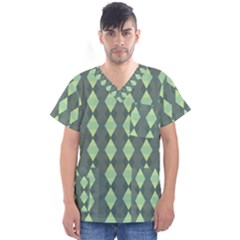 Texture Grey Men s V-neck Scrub Top