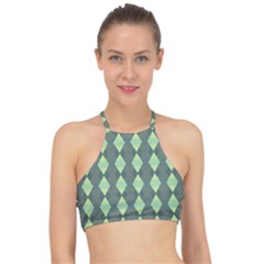 Texture Grey Racer Front Bikini Top by HermanTelo