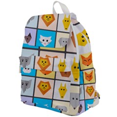 Animals Cute Flat Cute Animals Top Flap Backpack by HermanTelo