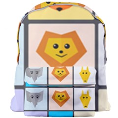 Animals Cute Flat Cute Animals Giant Full Print Backpack by HermanTelo